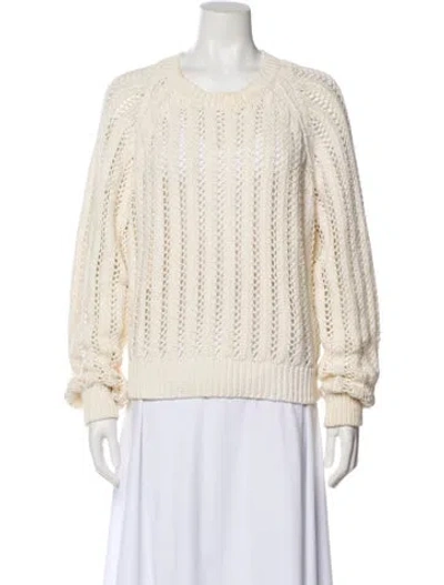 Pre-owned Rag & Bone Nylon Crew Neck Sweater In Neutral