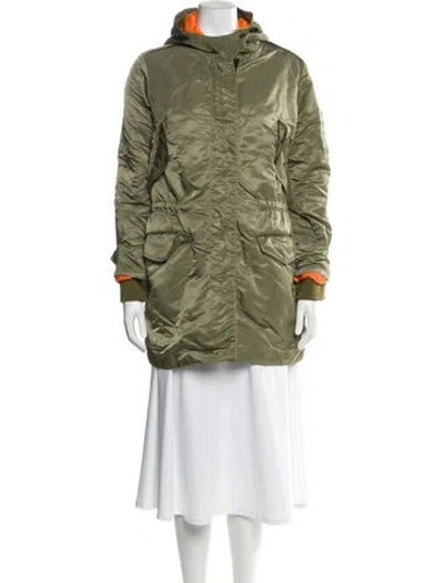 Pre-owned Rag & Bone Nylon Parka In Green