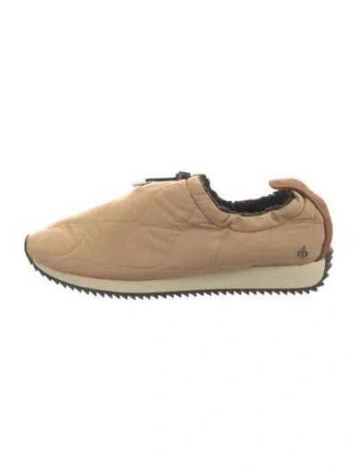 Pre-owned Rag & Bone Nylon Patterned Sneakers In Brown