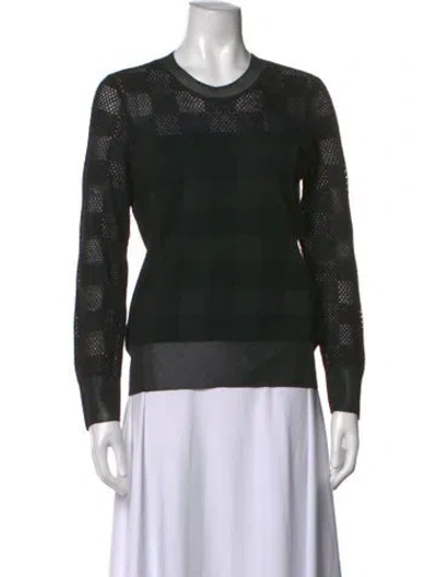 Pre-owned Rag & Bone Nylon Patterned Sweater In Black