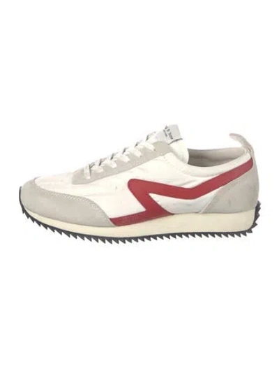 Pre-owned Rag & Bone Nylon Printed Sneakers In White