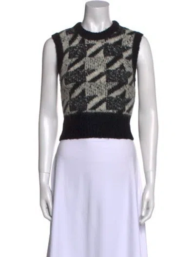 Pre-owned Rag & Bone Nylon Printed Sweater In Black