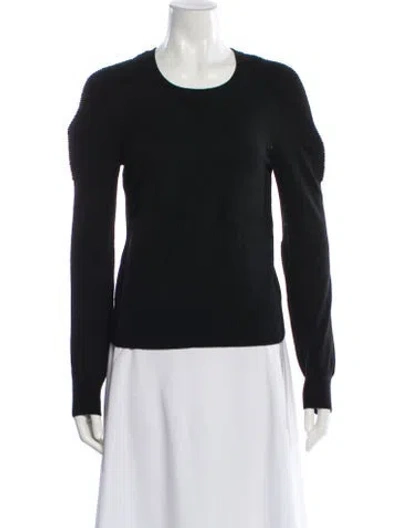 Pre-owned Rag & Bone Nylon Scoop Neck Sweater In Black