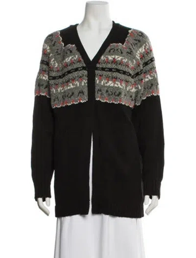 Pre-owned Rag & Bone Nylon Striped Sweater In Black