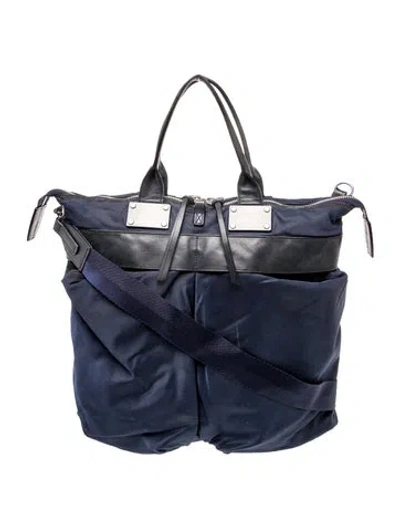 Pre-owned Rag & Bone Nylon Top Handle Bag In Blue