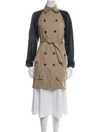 Pre-owned Rag & Bone Nylon Trench Coat In Black/neutrals