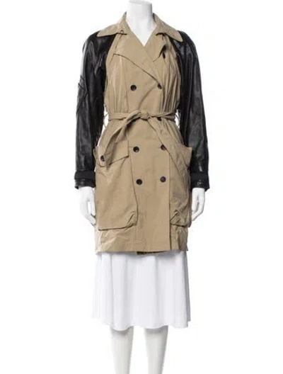 Pre-owned Rag & Bone Nylon Trench Coat In Neutral