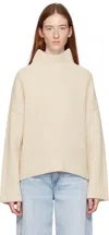Rag & Bone Off-white Connie Turtleneck In Oatmeal