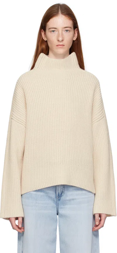 Rag & Bone Off-white Connie Turtleneck In Oatmeal