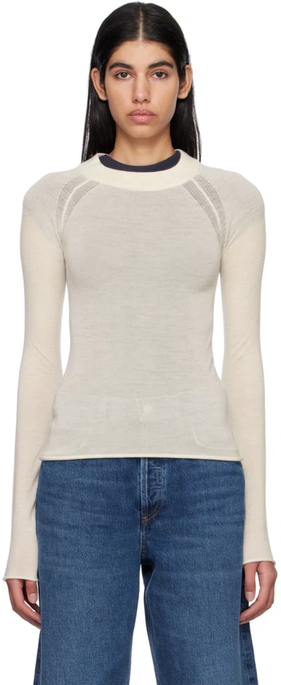 Rag & Bone Off-white Mandee Sweater In Ivory
