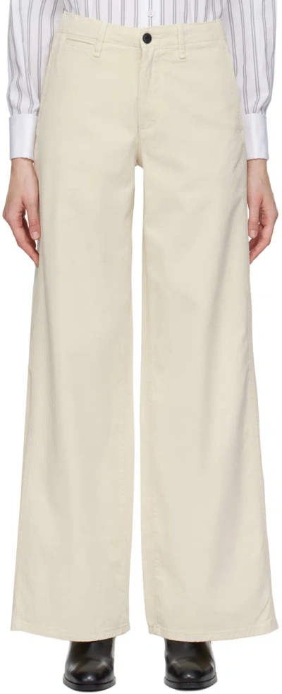 RAG & BONE OFF-WHITE SOFIE TROUSERS