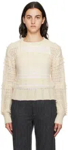 Rag & Bone Off-white Striped Sweater In White