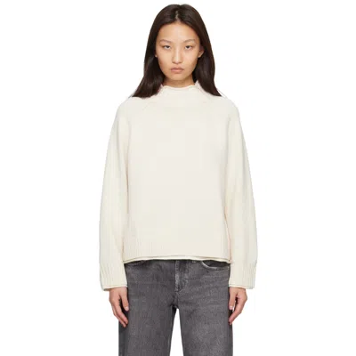 Rag & Bone Off-white Hazel Roll Neck Sweater In Ivory