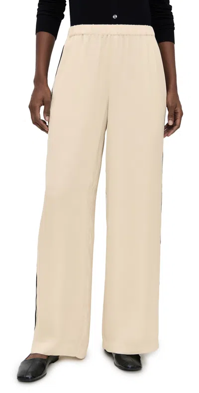 Rag & Bone Olivia Stripe Pants Turtle Dove In Gray