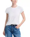 Rag & Bone Studded Crewneck Tee In White