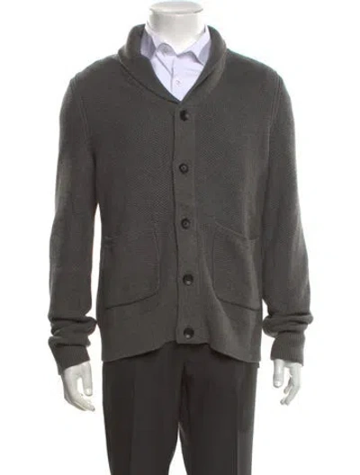 Pre-owned Rag & Bone Open Front Long Sleeve Cardigan In Grey