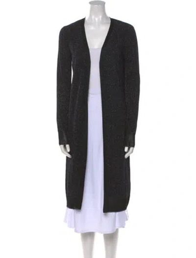 Pre-owned Rag & Bone Open Front Sweater In Black