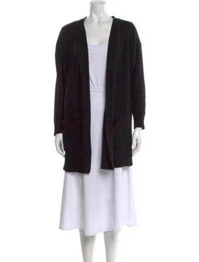 Pre-owned Rag & Bone Open Front Sweater In Black