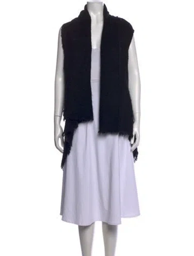Pre-owned Rag & Bone Open Front Sweater In Black