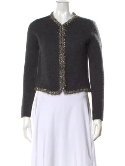 Pre-owned Rag & Bone Open Front Sweater In Blue