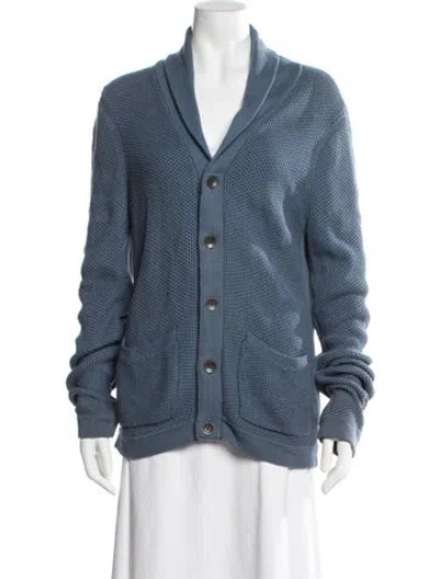 Pre-owned Rag & Bone Open Front Sweater In Blue