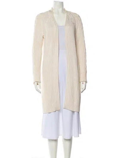 Pre-owned Rag & Bone Open Front Sweater In Neutral