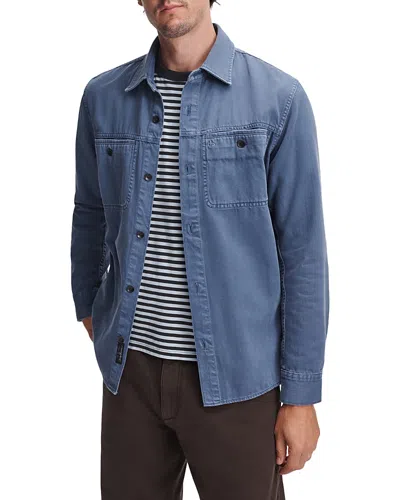 Rag & Bone Overdyed Denim Workwear Overshirt In Multi