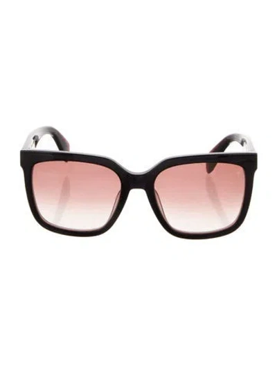Pre-owned Rag & Bone Oversize Gradient Sunglasses In Black