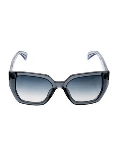 Pre-owned Rag & Bone Oversize Gradient Sunglasses In Blue