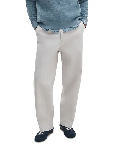 Rag & Bone Oversized Fit Baggy Twill Chino Pants In White