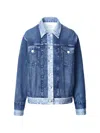 Rag & Bone Oversized Trucker Jacket In Blue