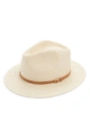 Rag & Bone Packable Straw Fedora In Neutral