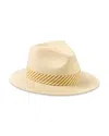Rag & Bone Packable Straw Fedora In Nude