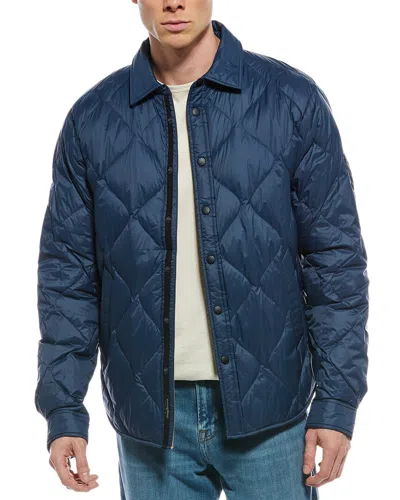 Rag & Bone Padded Dane Shirt Jacket In Blue