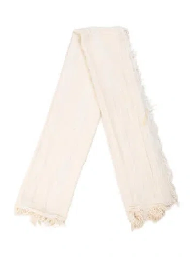 Pre-owned Rag & Bone Paisley Print Scarf In Neutral