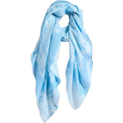 Rag & Bone Paisley Scarf In Blue