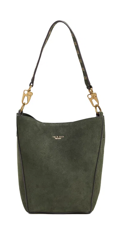 Rag & Bone Parker Bucket Bag Forest In Green