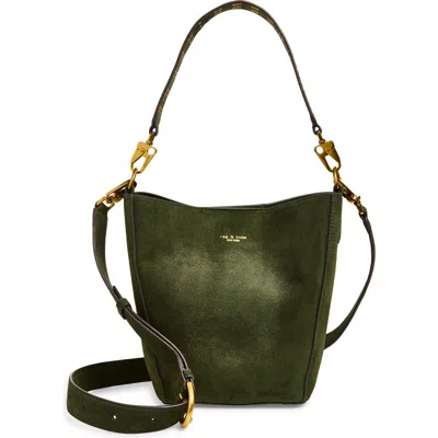 Rag & Bone Parker Bucket Tote In Forest Green