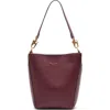 Rag & Bone Parker Leather Bucket Bag In Burgundy