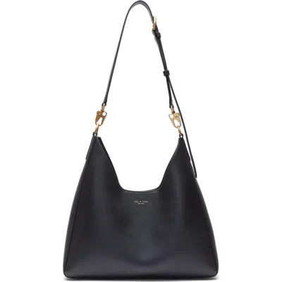 Rag & Bone Parker Leather Hobo Bag In Black