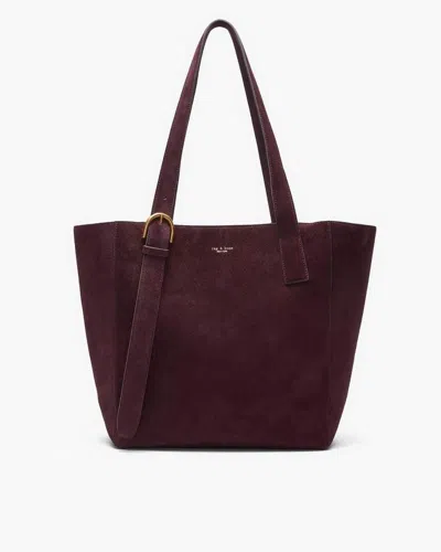 Rag & Bone Parker Suede Tote In Purple