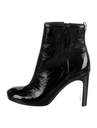 Pre-owned Rag & Bone Patent Leather Boots In Black
