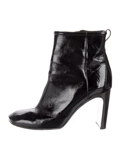 Pre-owned Rag & Bone Patent Leather Boots In Black