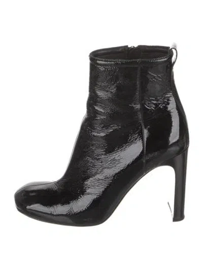 Pre-owned Rag & Bone Patent Leather Boots In Black