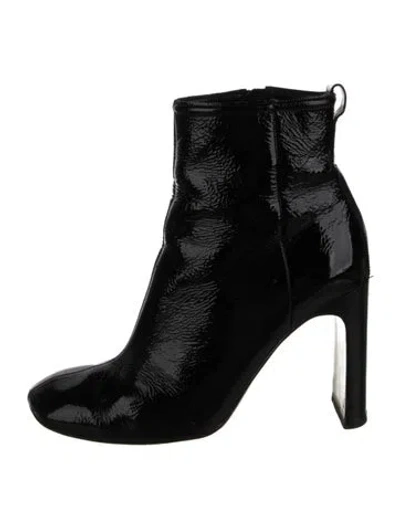 Pre-owned Rag & Bone Patent Leather Boots In Black