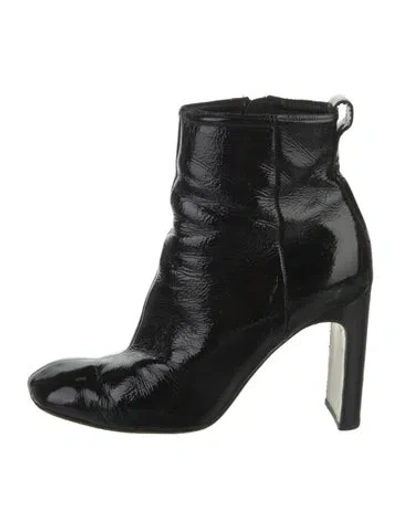 Pre-owned Rag & Bone Patent Leather Boots In Black