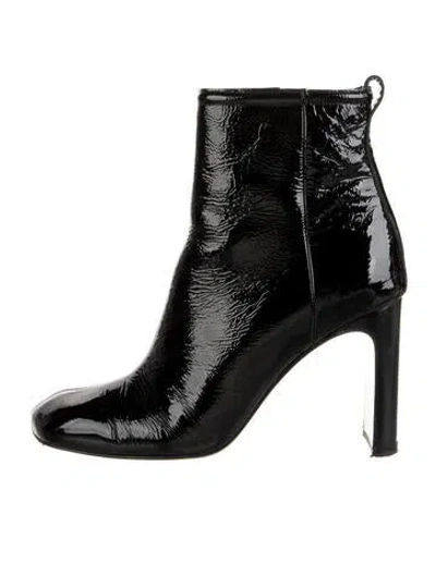 Pre-owned Rag & Bone Patent Leather Boots In Black