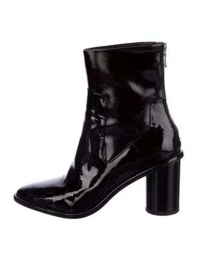 Pre-owned Rag & Bone Patent Leather Boots In Burgundy