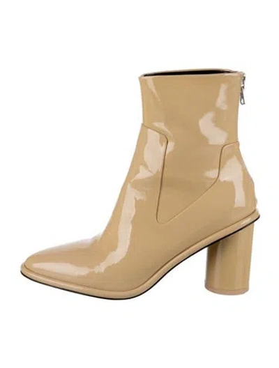 Pre-owned Rag & Bone Patent Leather Boots In Neutral