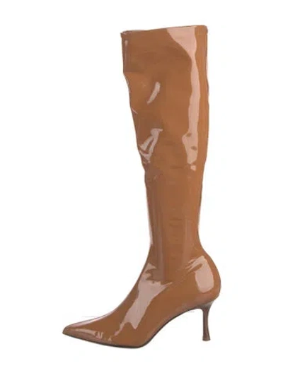 Pre-owned Rag & Bone Patent Leather Boots In Neutral